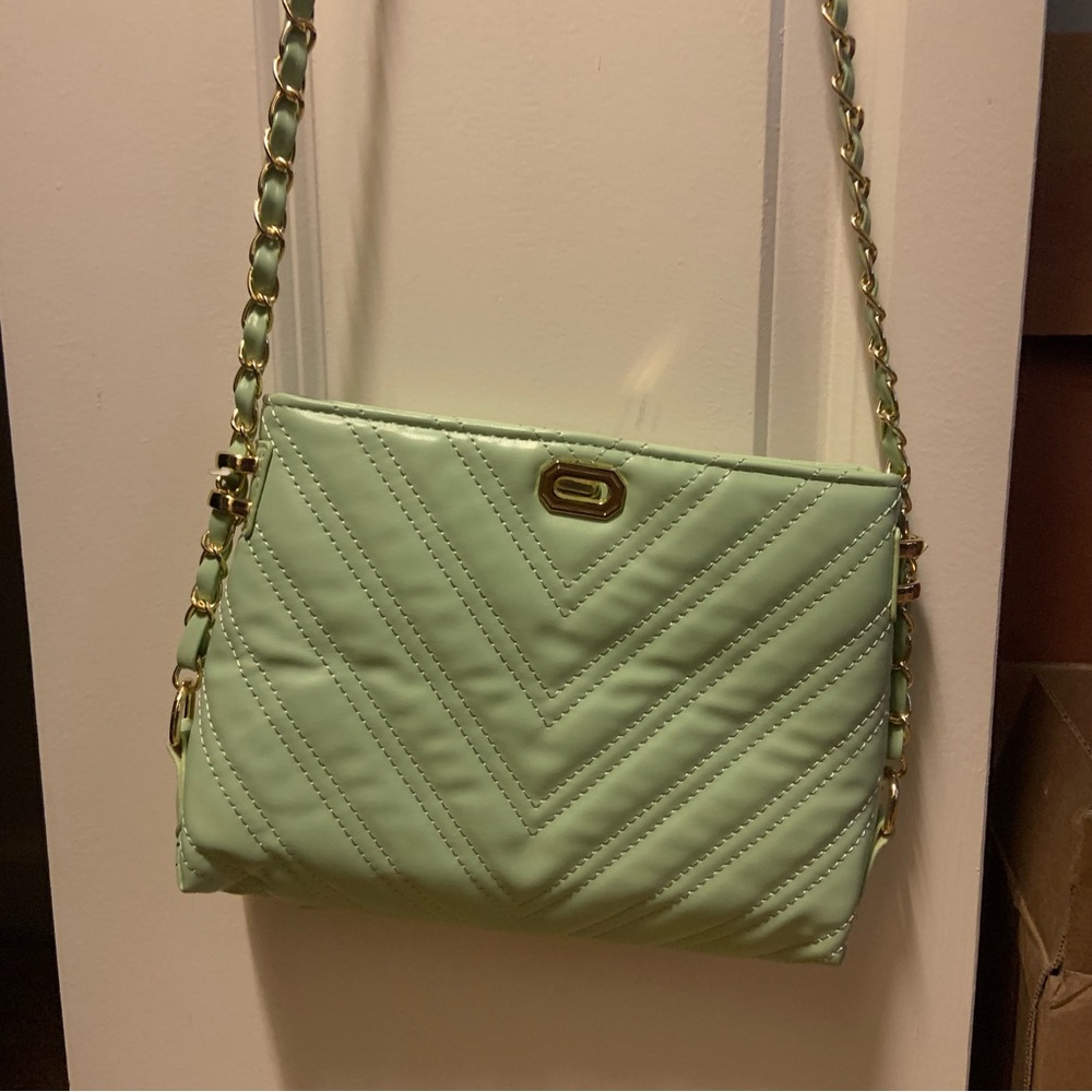 light green purse